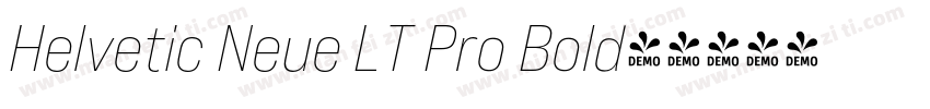 Helvetic Neue LT Pro Bold字体转换
